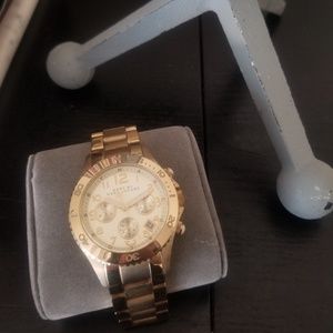 Women's Marc by Marc Jacobs gold chronograph watch